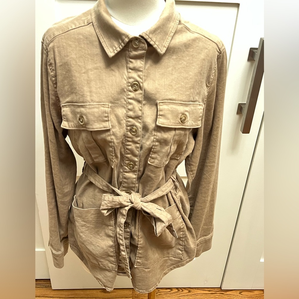 Evereve Level 99 Women's Khaki Utility Jacket - Picture 7 of 12